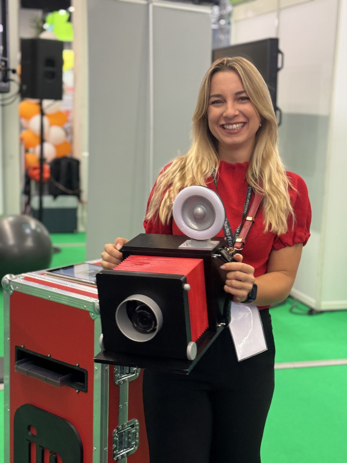 Die imprinted Kamera am Windhund-Stand